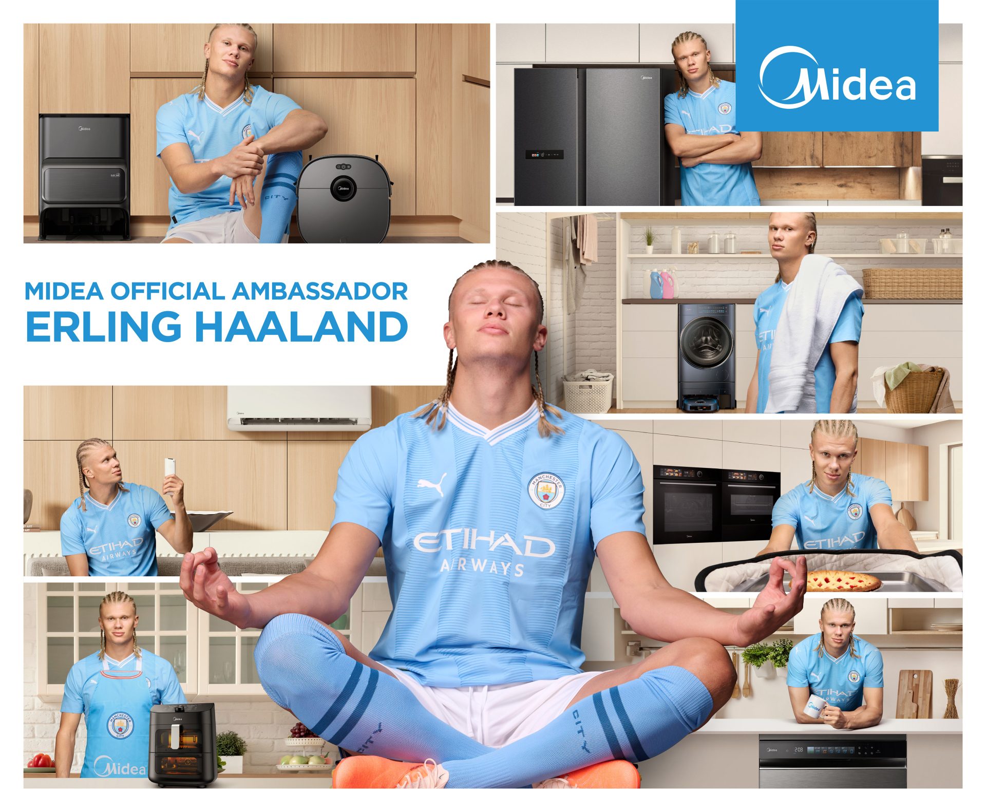 Erling Haaland devient l’ambassadeur de la marque Midea